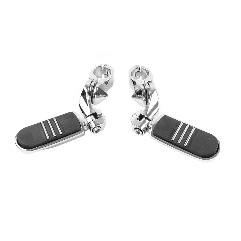 32MM 1.25" Short Angled Highway Engine Guard Foot Pegs For Harley Touring