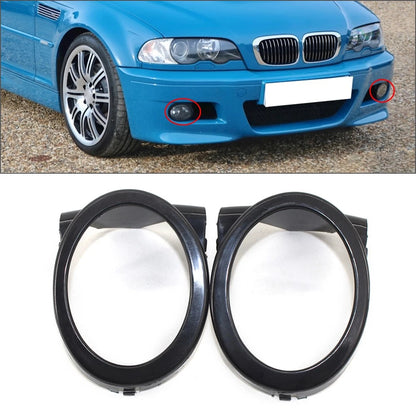 Front Bumper Fog Light Round Trim Cover For BMW 3-Series E46 2001-2006