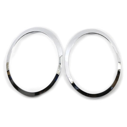 Pair Headlamp Headlight Trim Ring Fit For BMW MINI R55 R56 R57 R58 R59 Chrome