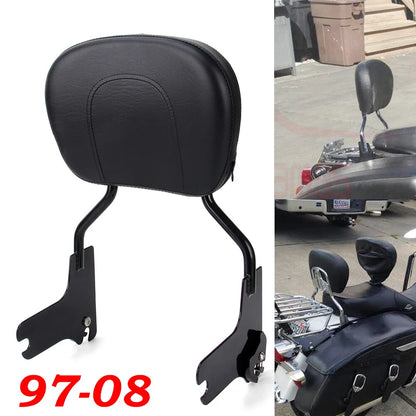 Passenger Backrest Sissy Bar For Harley Touring Road King Electra Glide 97-08 US
