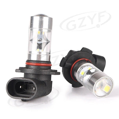 Pair H10 60W 6000K LED Headlight Bulb Kit 60W High Beam Light Lamp White USA