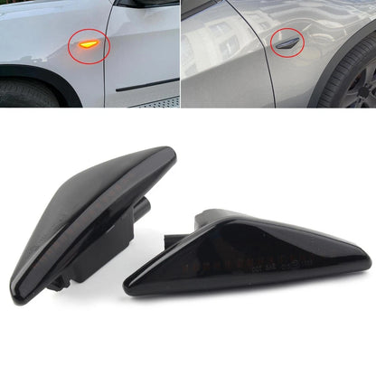 Dynamic Amber LED Side Marker Turn Signal Light Fit BMW F25 E70 E71 X3 E72 X5 X6