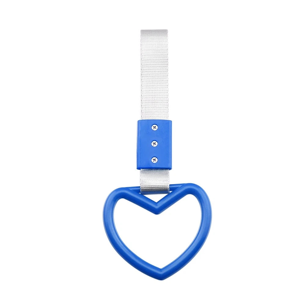 24.5cm Heart JDM Tsurikawa Ring Train Bus Handle Hand Strap Drift Charm Tool US