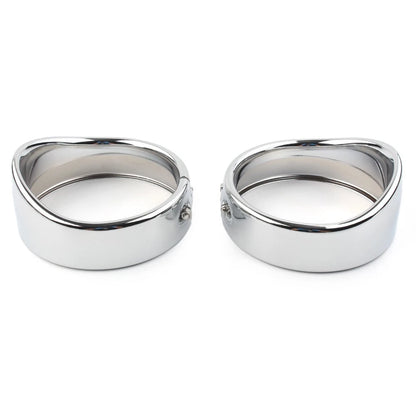Chrome 4.5" Passing Lights Lamp Trim Ring Bezel Visor Cover For Harley FLHT FLHR