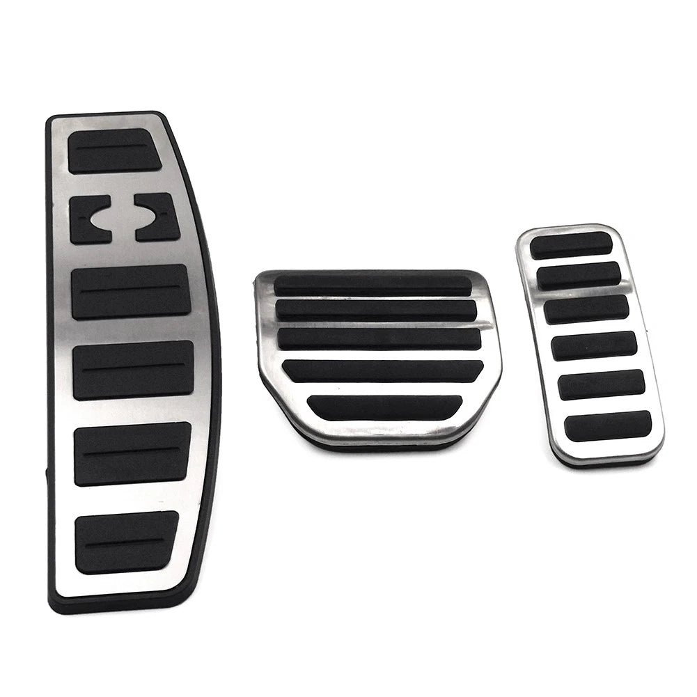 4pcs Steel Footrest Brake Gas Pedals Protection Cover For Land Rover LR3 LR4