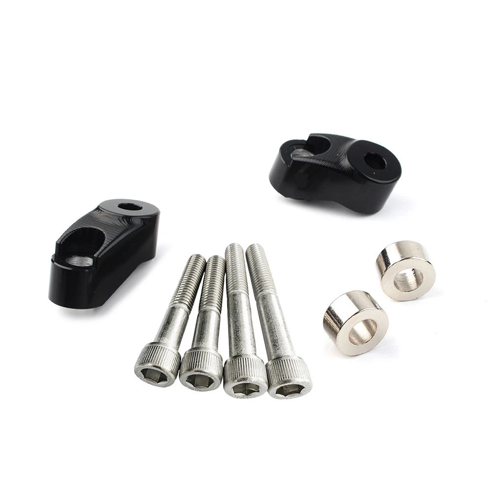 Black Short Front Turn Signal Mounts 39mm 49mm Forks for Harley Sportster FXR