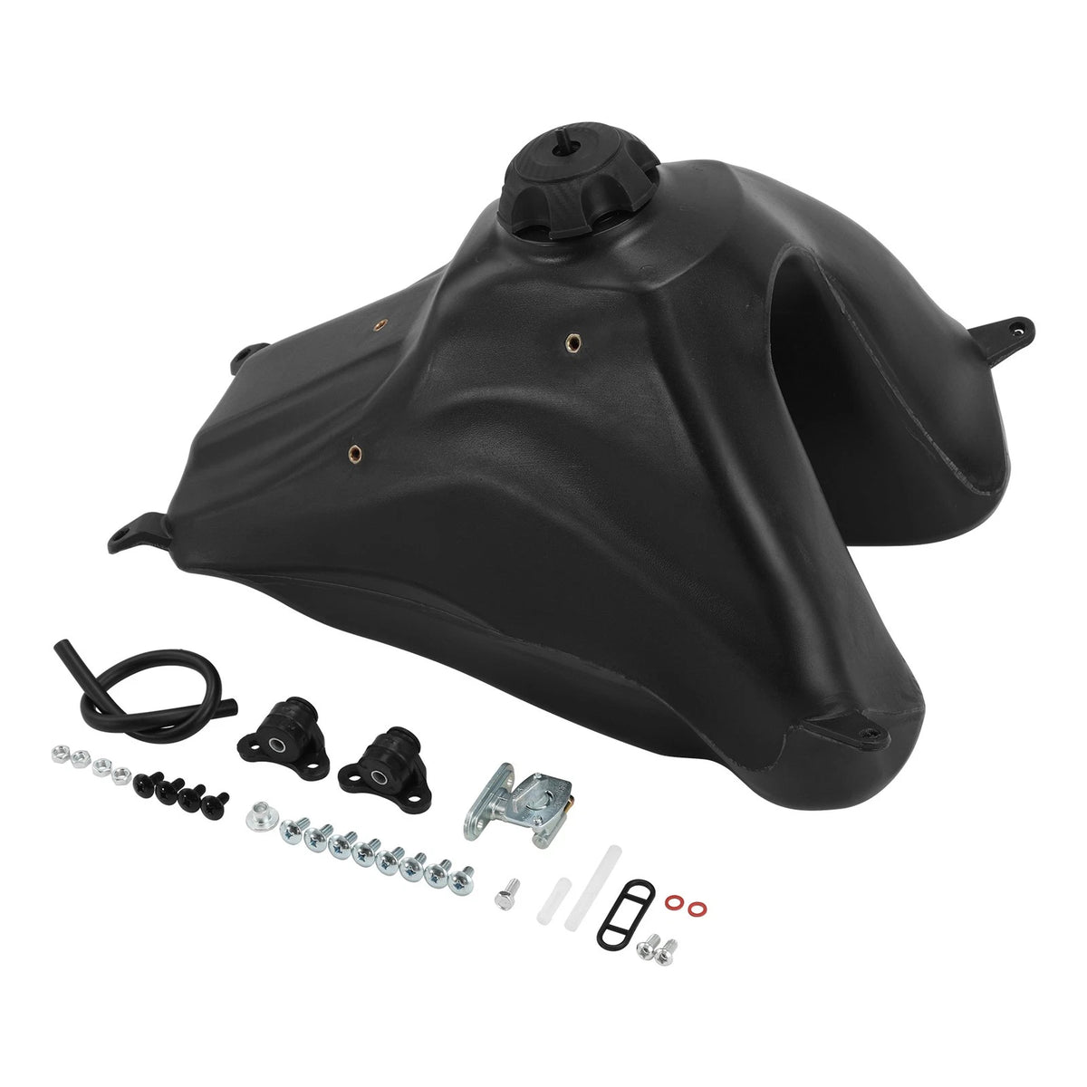 Black Fuel Gas Tank With Petcock & Cap Fit For Honda CRF230F 2015-2019 2016 2017