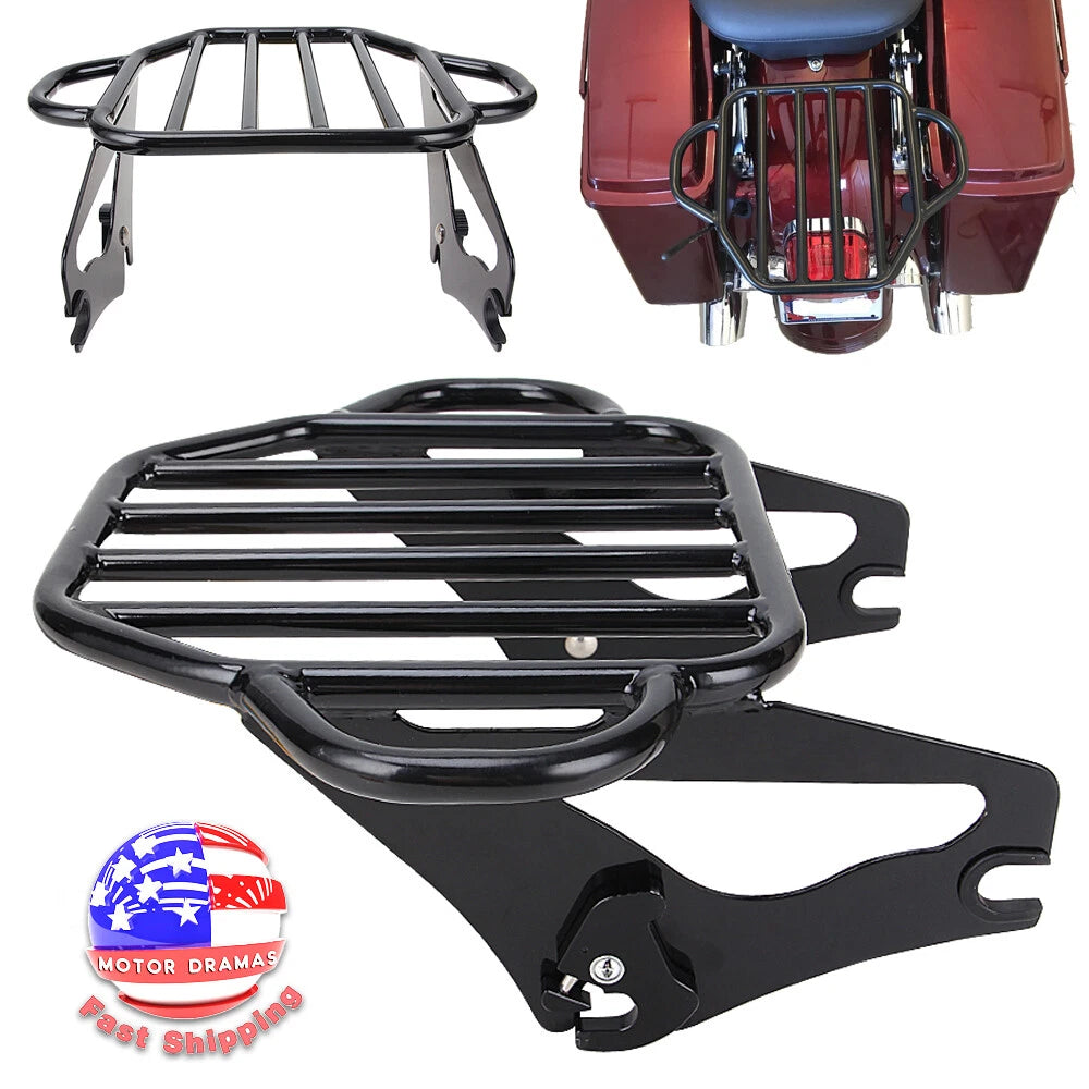 Backrest Sissy Bar & Two-Up Luggage Rack For 09-22 Harley Road King Street Glide