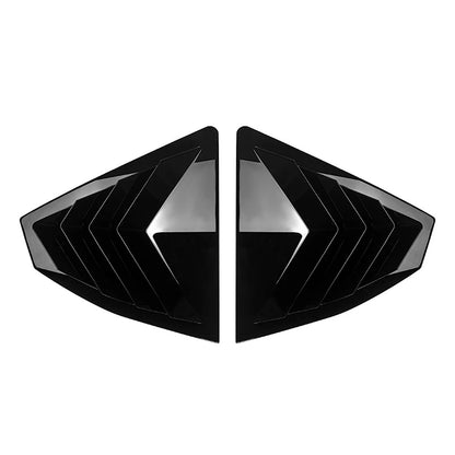 Rear Window Louver Cover Trim Glossy Black For Subaru WRX STI VB 2022-2025