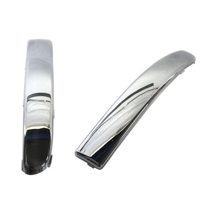 Front Bumper Moulding Trim Cover Left & Right Set Fit FIAT 500 2007-2015 Chrome