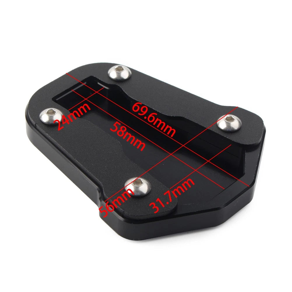 CNC Side Kickstand Enlarge Plate Pad Fit HONDA CRF300L CRF300 Rally 2021 22 Blk