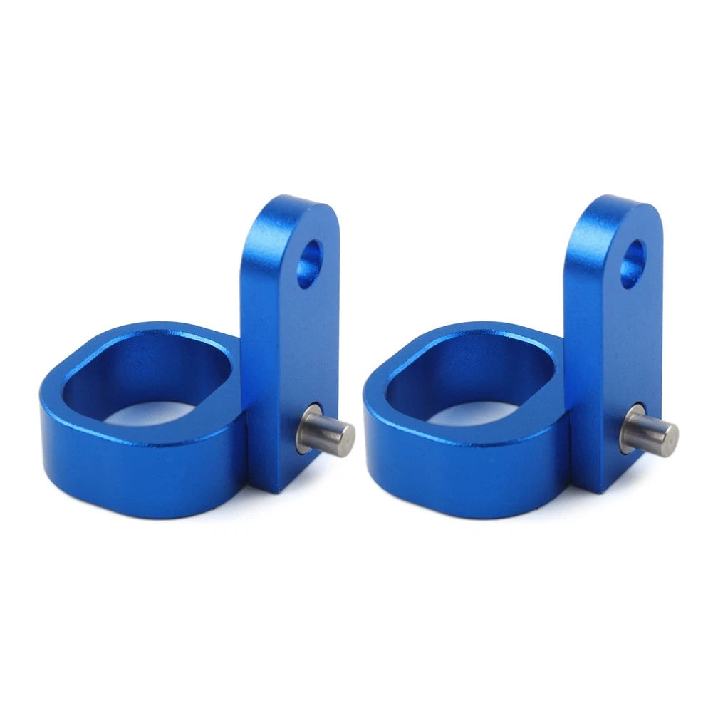 1 Pair Rear Brake Line Hose Clamp Aluminum For Suzuki DRZ400SM 2005-2022 Blue