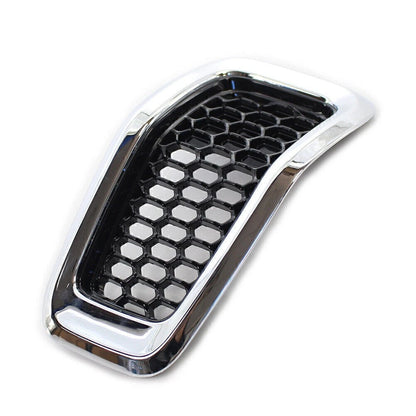 Honeycomb Front Grille Inserts Grill Cover Trim Chrome Fit Jeep Cherokee 2014-18
