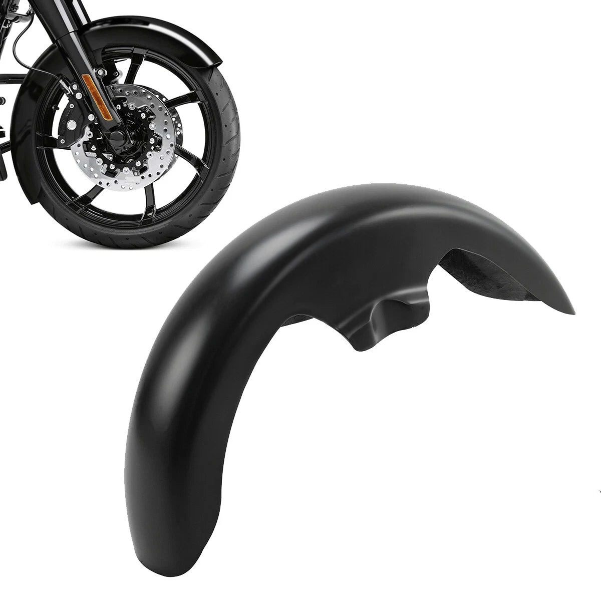 Unpainted Front Fender Fit For Harley Davidson Touring Glide 2009-Up Fiberglass