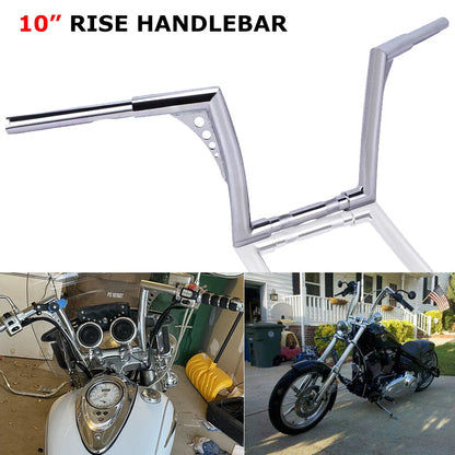 10" Rise Ape Hanger Handlebar For Harley Softail Sportster XL 883 1200 FLST FXST
