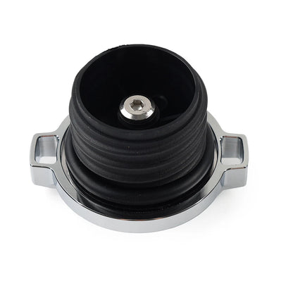 Fuel Gas Tank Oil Cap Cover W/Clock Chrome For Harley Sportster 883 Softail Dyna
