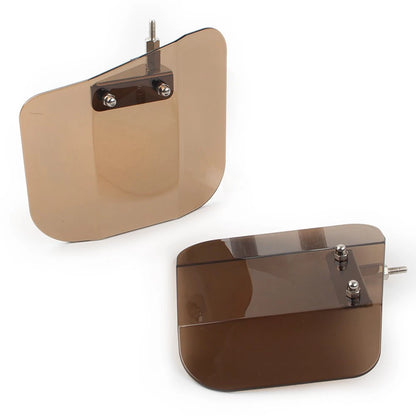 Air Wing Windshield Deflector Mirror Mount For Honda GL1800 F6B Motorcycle Tan