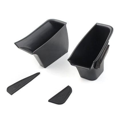 Fit Audi Q7 2016-2018 LHD Front Door Handle Armrest Storage Box Tray Bin Kit Car