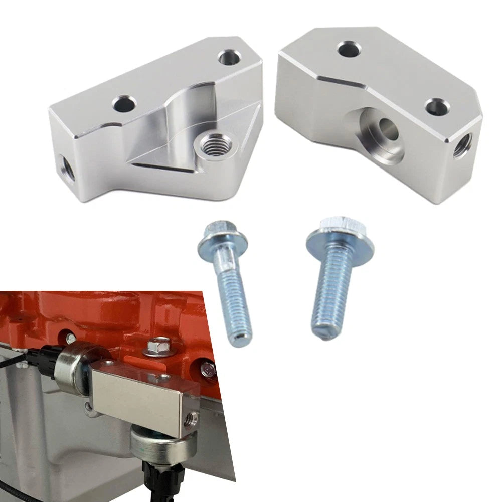 Knock Sensor Relocation Bracket Kit For GM Gen III LS V8 Engine 97-07 LS1 LQ4