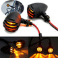 Motorcycle Grill Bullet Turn Signals Tail Light For Harley Honda Suzuki Kawasaki