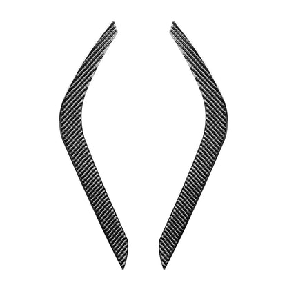 Headlight Eyelids Eyebrow Cover Trim Fit TOYOTA Tundra 14-21 Carbon Fiber Black