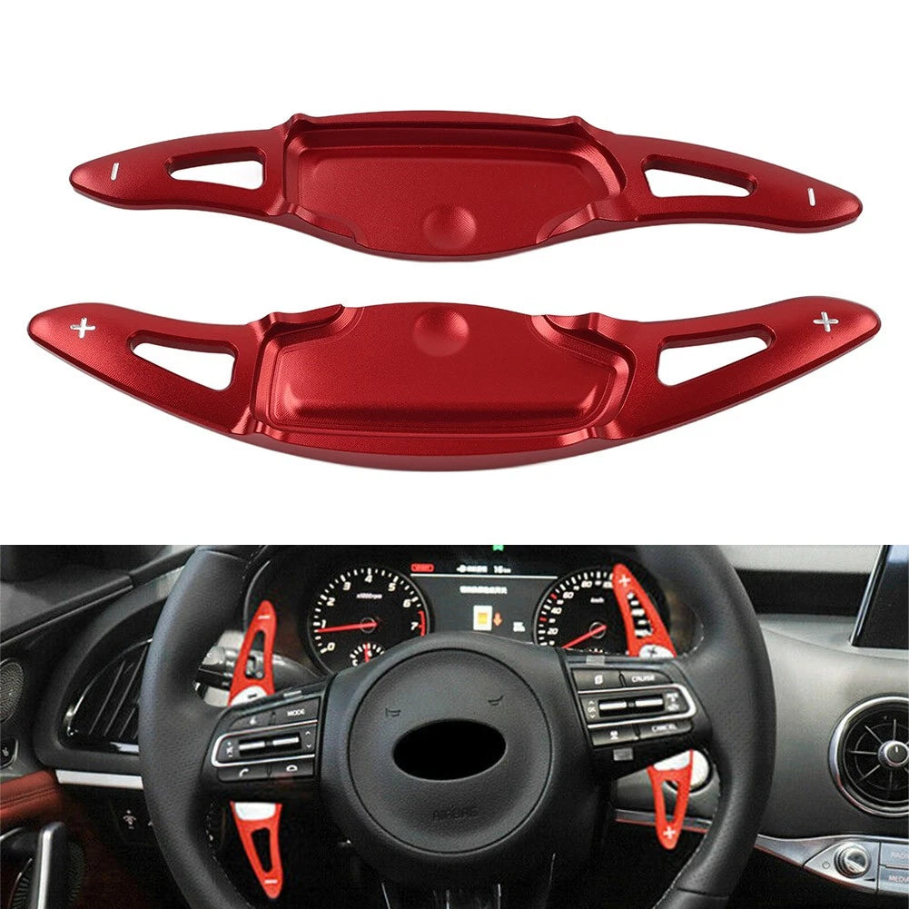 Steering Wheel Paddle Shifter Extension For Kia Stinger CK K8 2018-2020 Red