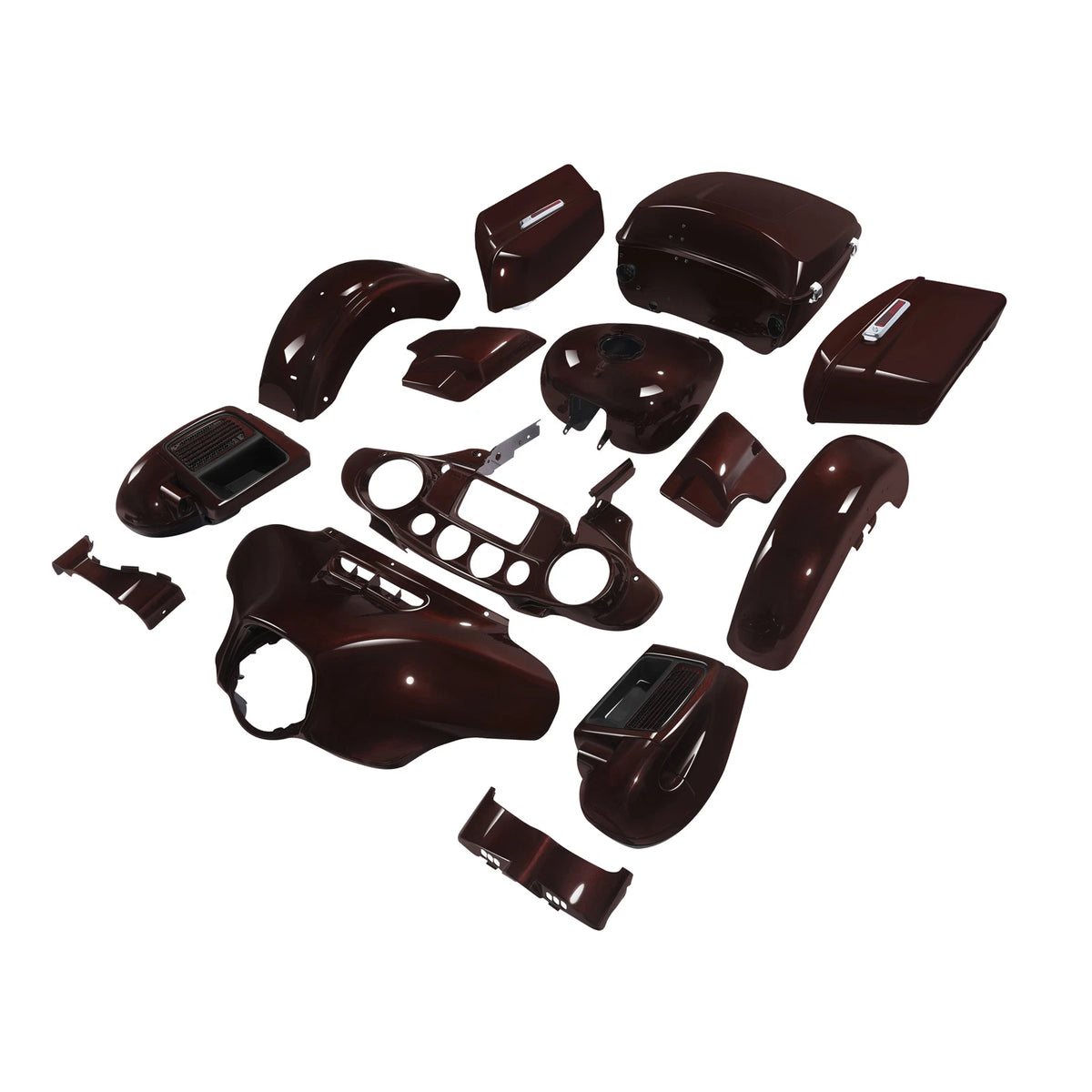 Fairings BodyWork Kit Fit For Harley Electra Glide 2014-Up 2021 Midnight Crimson
