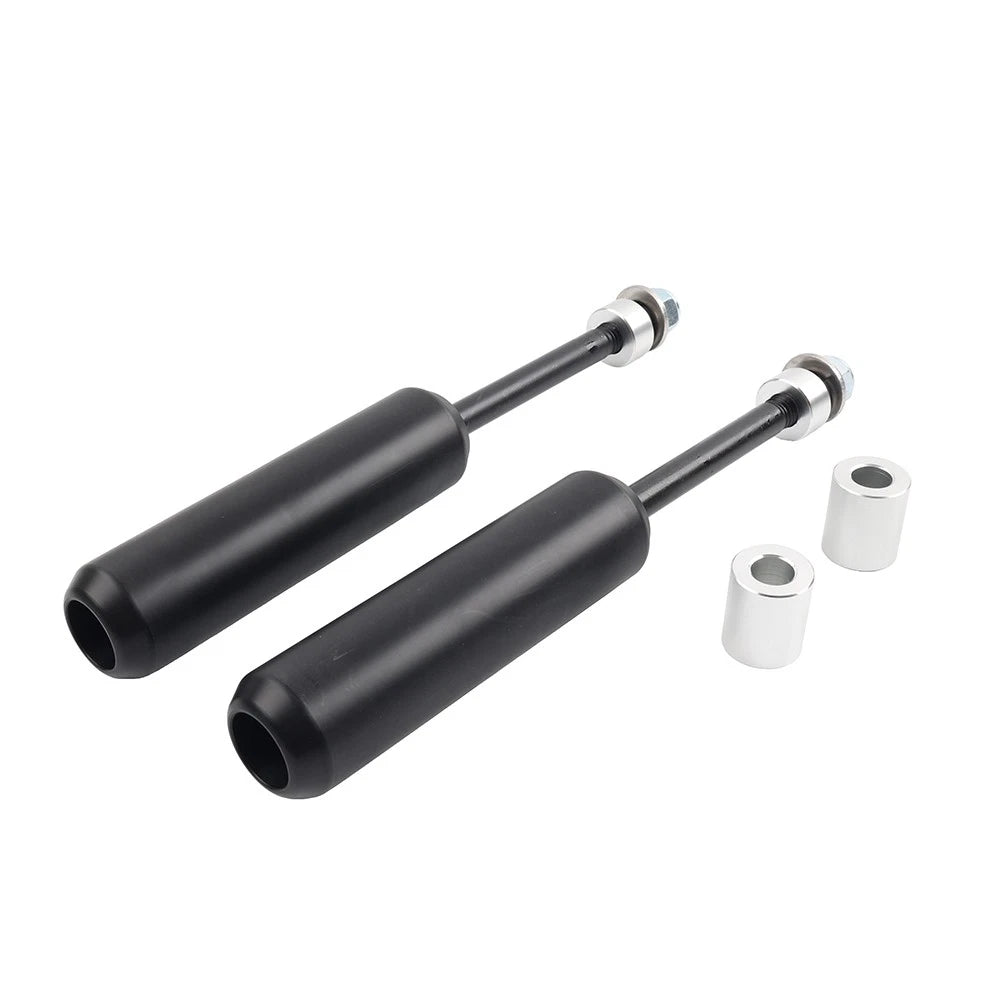 6" Left & Right Crash Bar Shock Frame Sliders Mounts For Harley Dyna 2006-2017