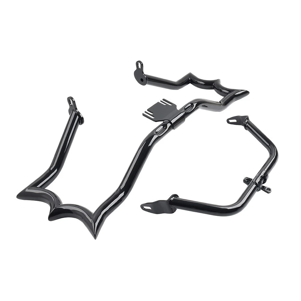 Gloss Highway Engine Guard Crash Bar Fairing Support For Harley Road Glide 15-23