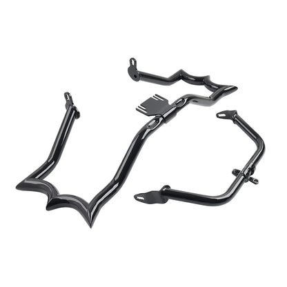 Gloss Highway Engine Guard Crash Bar Fairing Support For Harley Road Glide 15-23