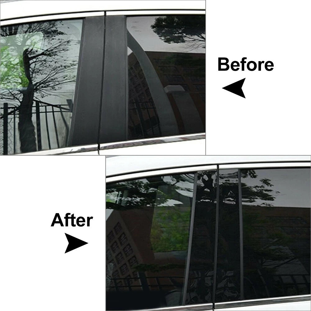Pillar Posts Door Trim Covers FIT FOR TOYOTA Tundra 2007-2020 Black(4pcs/Set)