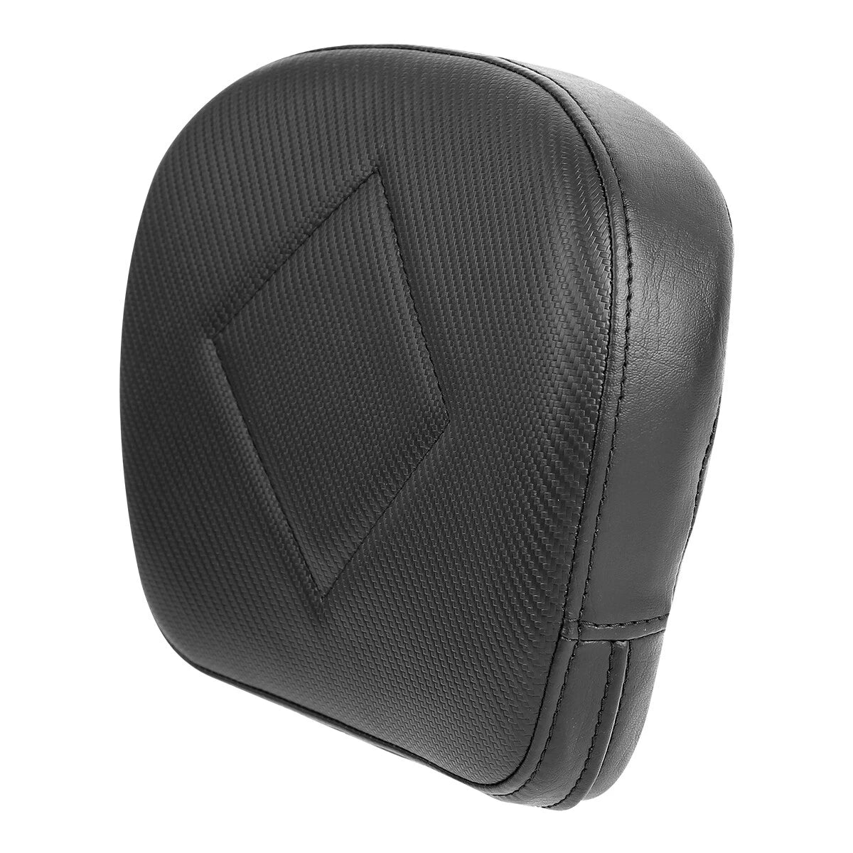 Black Rear Passenger Backrest Pad & Mount Brackets Fit For Harley Touring Glide