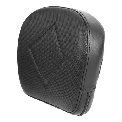 Black Rear Passenger Backrest Pad & Mount Brackets Fit For Harley Touring Glide
