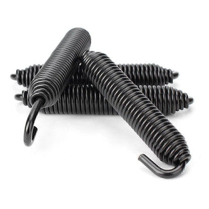 Universal Long Stainless Header Exhaust Springs Motorcycle Black US