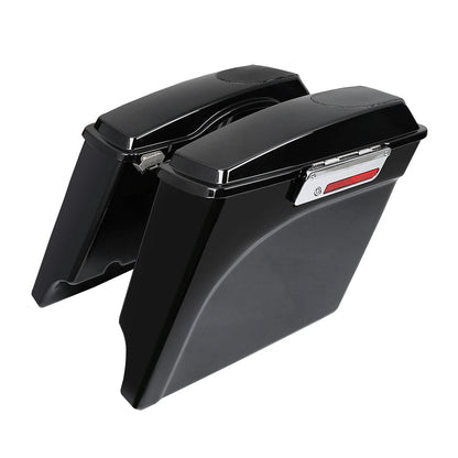 5" Stretched Saddlebags 5x7" Speaker Lids & Rear Fender For Harley Touring 09-13