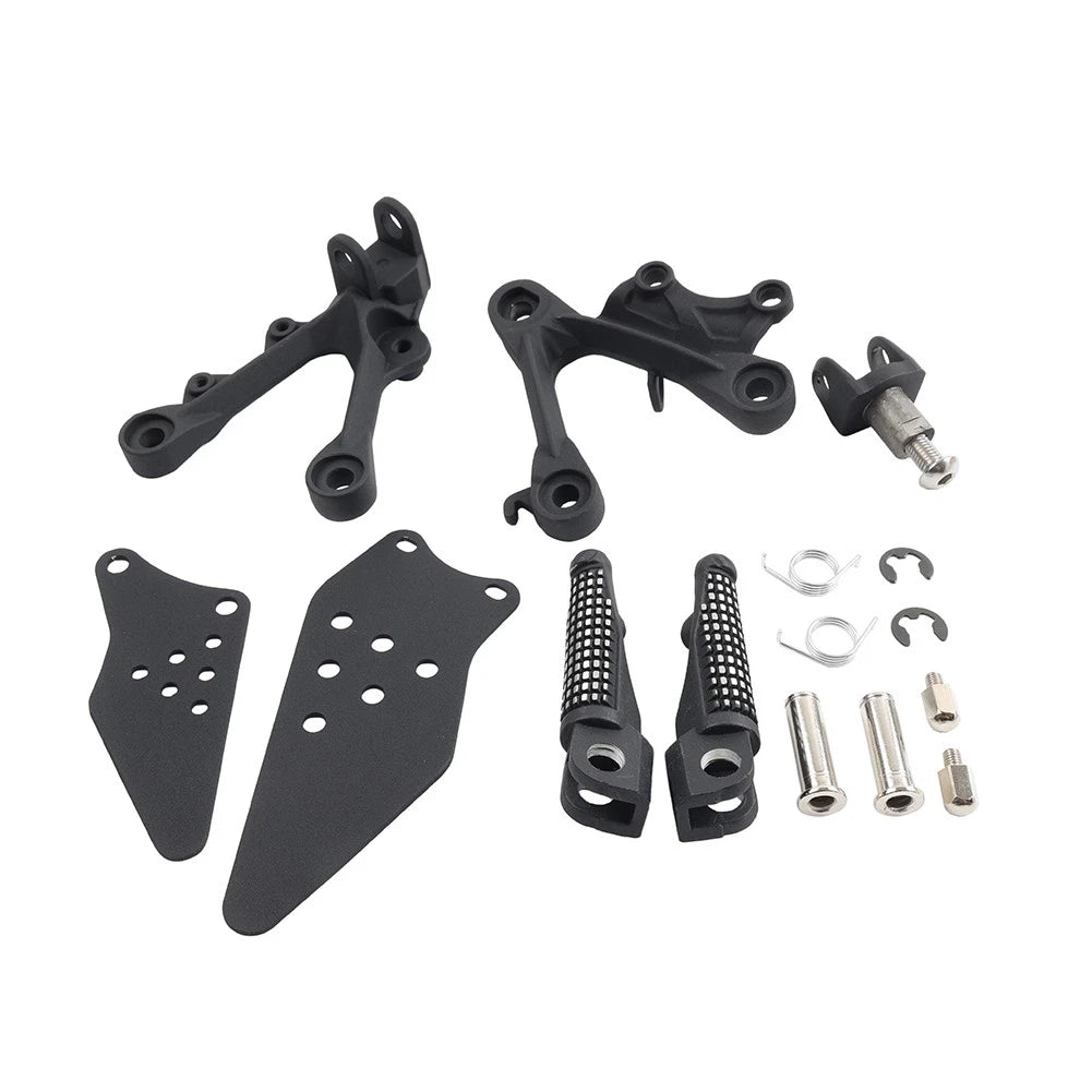 Front Driver Footpeg Footrest Bracket Kit For Kawasaki Ninja ZX6R ZX636 2009-24