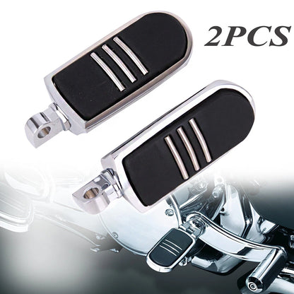 Pair Male Mount Foot Pegs Footrests For Harley Touring Sportster Softail Dyna US