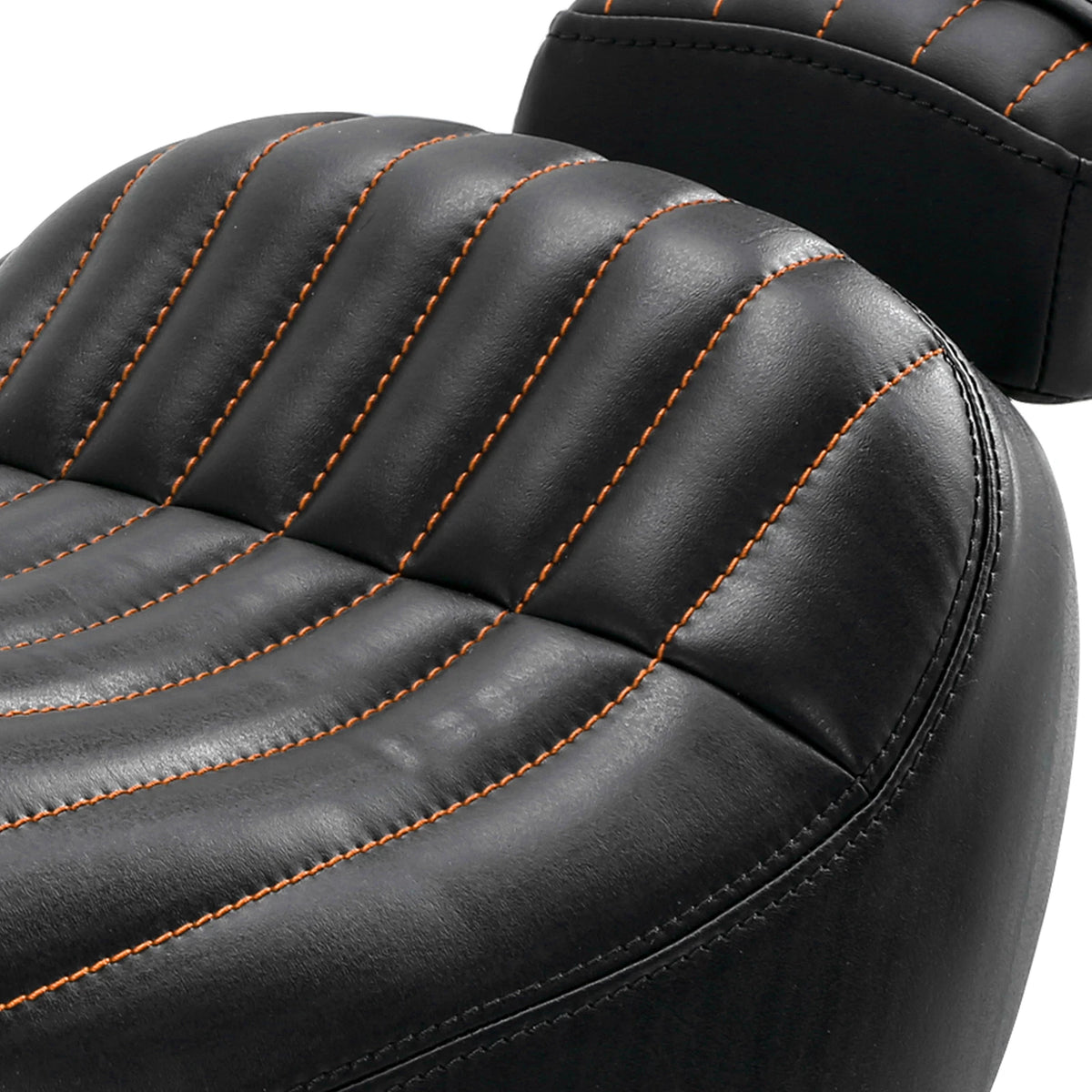 Driver Rider Passenger Pillion Seat Fit For Harley Softail Street Bob 18+ Black