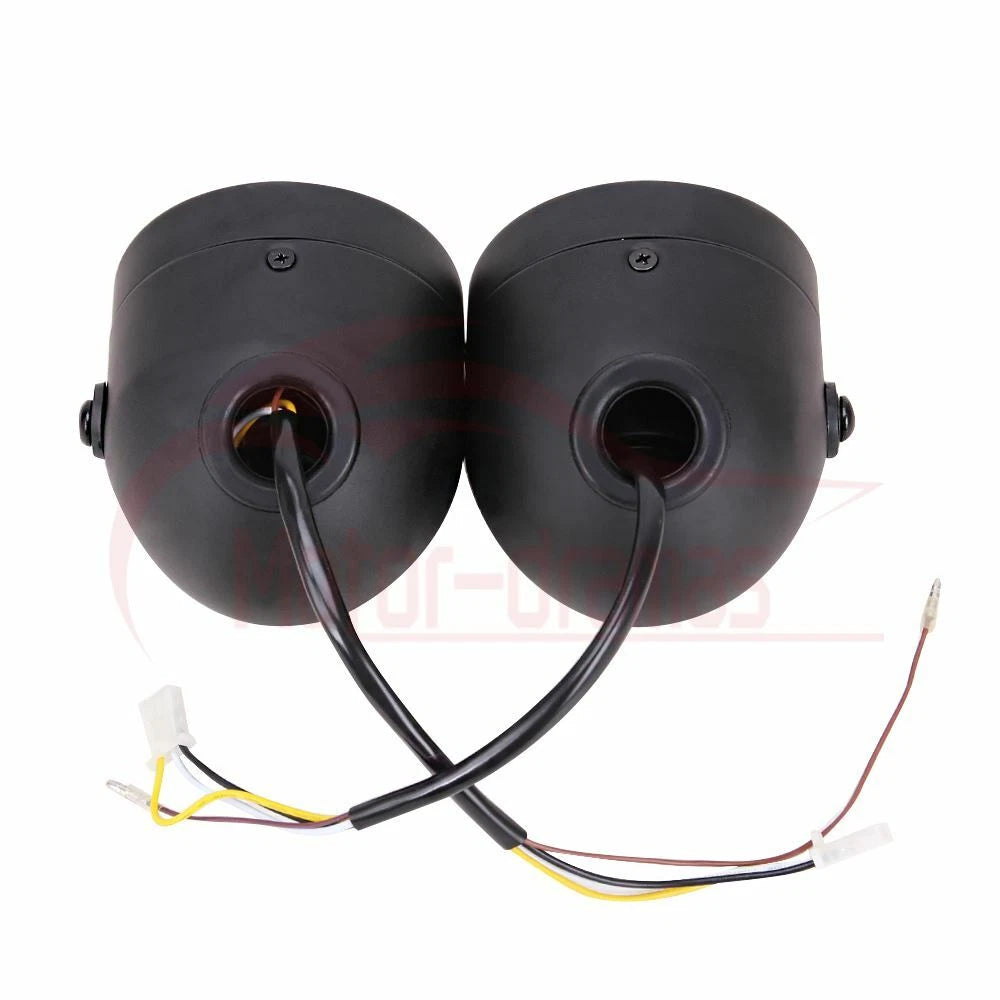 Twin Headlight Double Dual Lamps For Harley Softail Street Fighter Dirt Bike