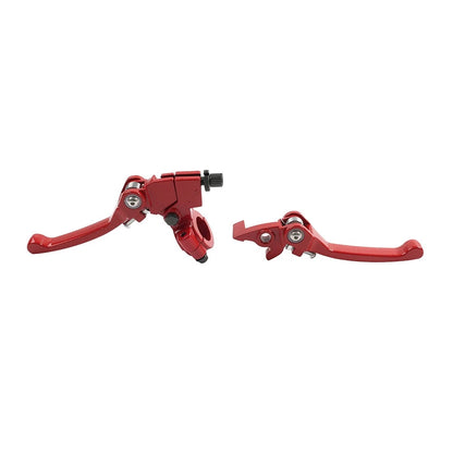 Brake Clutch Levers Red For Dirt Bike 50cc 125cc 22mm 7/8 Inch Handlebar