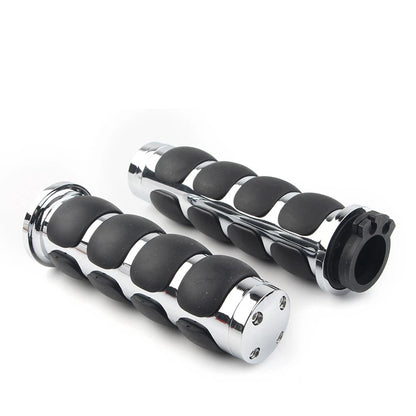 1 Pair Handle Bar Hand Grip For Motorcycle Cruiser Bike Chopper 1" Universal Fit