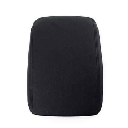 Center Console Lid Armrest Cover Leather For AUDI A4 A5 B8 2008-2016 Black Car