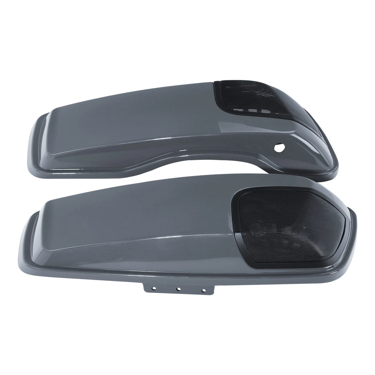 Saddlebag Lids 5X7"Speakers Cutout For Harley CVO Street Glide 14-24Gunship Gray