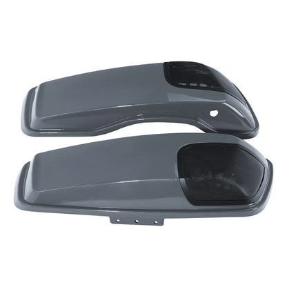 Saddlebag Lids 5X7"Speakers Cutout For Harley CVO Street Glide 14-24Gunship Gray