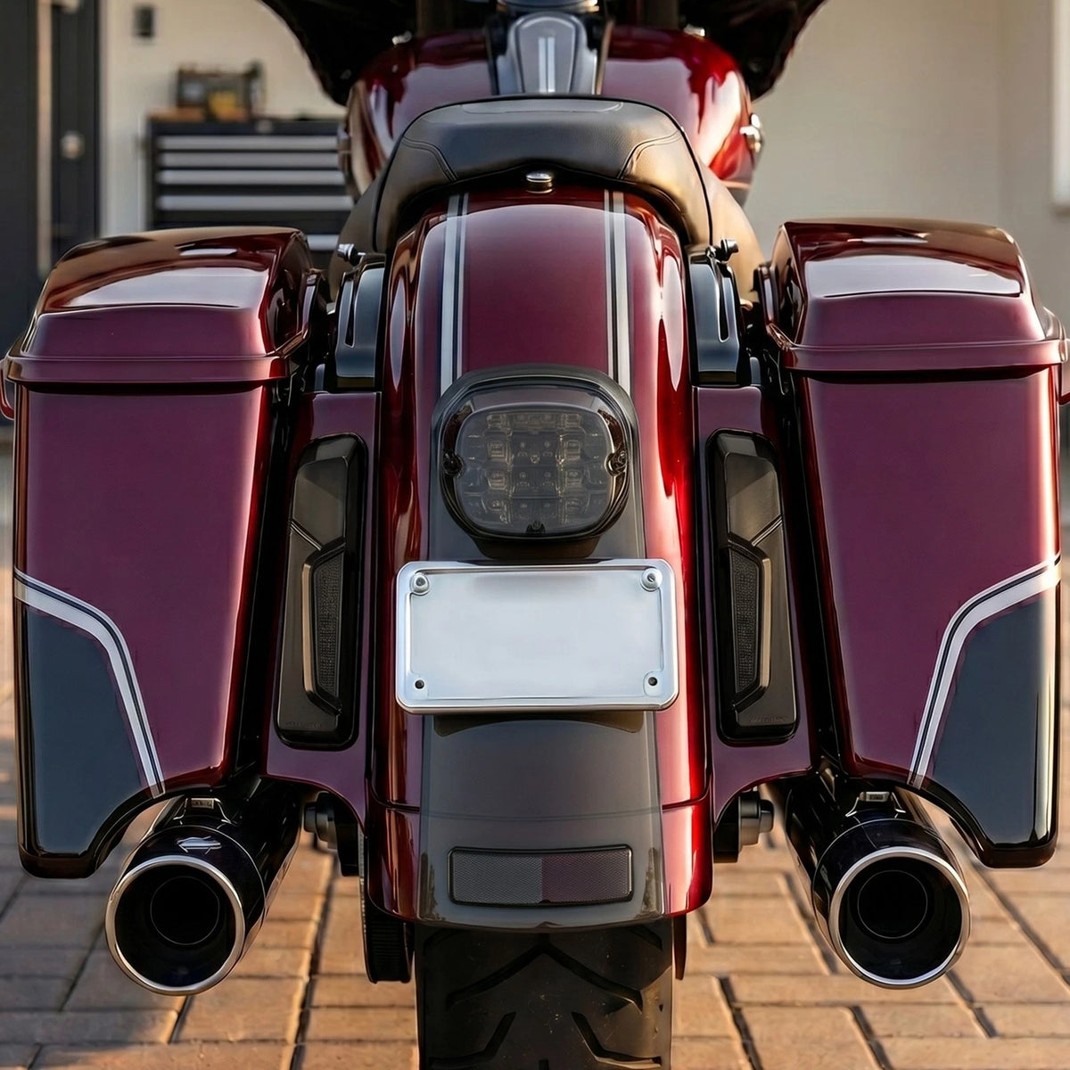 Rear Fender LED Brake Turn Tail Light For Harley Street Road Glide 2024-2026 25
