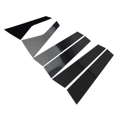 Door Window Pillar Post Cover Trim Kit Black For Hyundai Tucson NX4 2021-2023