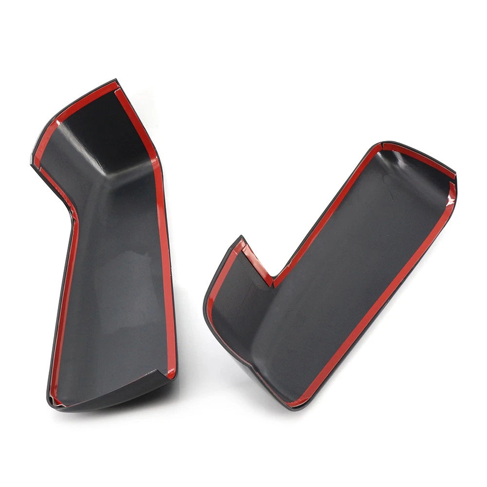 2pcs Black Rearview Mirror Cover Decor For Chevy Silverado Sierra 1500 2019-2022