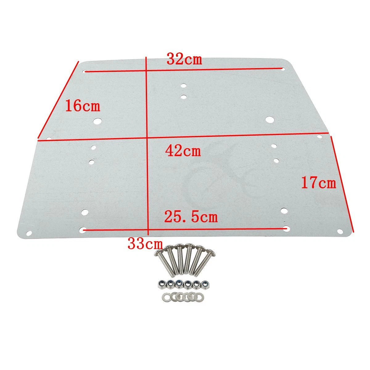 Chopped Trunk Mount Rack Pad Plate Fit For Harley Touring 1997-2008 07
