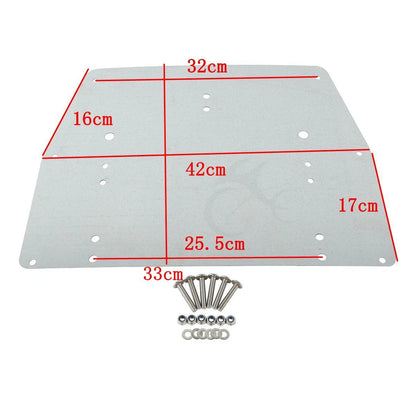 Chopped Trunk Mount Rack Pad Plate Fit For Harley Touring 1997-2008 07