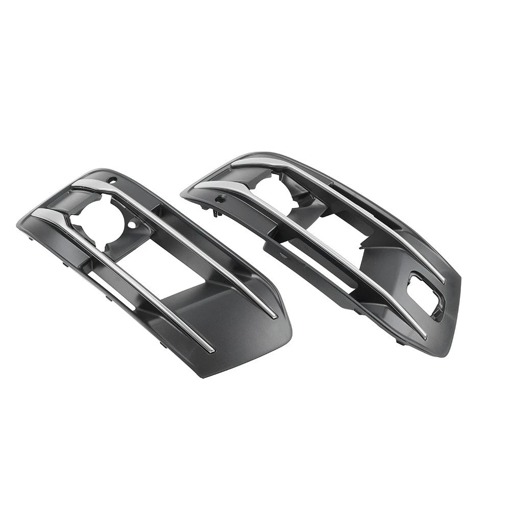 1 Pair Front Bumper Fog Light Grille Cover For Audi Q7 2016-2019 4M0807681AA